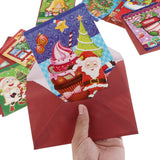 Maxbell 10 Sets Assorted Christmas Invitation Greeting Cards Wishing Card Xmas Favor