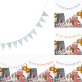 Maxbell Paper Triangle Pennant Garland Home Party Door Wall Hanging Decor Gold