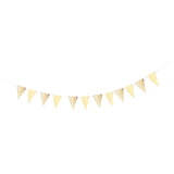 Maxbell Paper Triangle Pennant Garland Home Party Door Wall Hanging Decor Gold