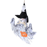 Maxbell Halloween Fabric Hanging Ghost Elf Pumpkin Wall Door Decor Hanger  White