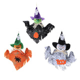 Maxbell Halloween Fabric Hanging Ghost Elf Pumpkin Wall Door Decor Hanger  White