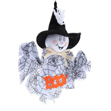 Maxbell Halloween Fabric Hanging Ghost Elf Pumpkin Wall Door Decor Hanger  White
