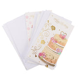Maxbell 6pcs/set Happy Birthday Greeting Card With Envelope Baby Shower Favors