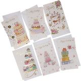 Maxbell 6pcs/set Happy Birthday Greeting Card With Envelope Baby Shower Favors
