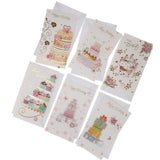 Maxbell 6pcs/set Happy Birthday Greeting Card With Envelope Baby Shower Favors