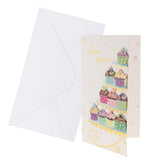Maxbell 6pcs/set Happy Birthday Greeting Card With Envelope Baby Shower Favors