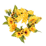 Maxbell Fall Front Door Wreath Sunflower Wreath Thanksgiving Christmas Decoration