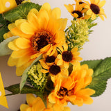 Maxbell Fall Front Door Wreath Sunflower Wreath Thanksgiving Christmas Decoration