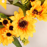 Maxbell Fall Front Door Wreath Sunflower Wreath Thanksgiving Christmas Decoration