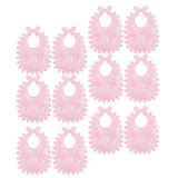 Maxbell 100pcs Mini Bib Baby Shower Table Confetti Party Game Decoration Pink