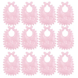 Maxbell 100pcs Mini Bib Baby Shower Table Confetti Party Game Decoration Pink