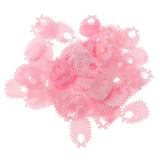 Maxbell 100pcs Mini Bib Baby Shower Table Confetti Party Game Decoration Pink