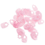 Maxbell 100pcs Mini Bib Baby Shower Table Confetti Party Game Decoration Pink