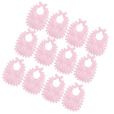 Maxbell 100pcs Mini Bib Baby Shower Table Confetti Party Game Decoration Pink