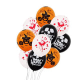Maxbell 50pcs Halloween Pumpkin Skull Latex Balloon Party Decoration Photo Prop