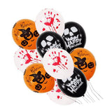 Maxbell 50pcs Halloween Pumpkin Skull Latex Balloon Party Decoration Photo Prop