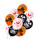 Maxbell 50pcs Halloween Pumpkin Skull Latex Balloon Party Decoration Photo Prop