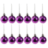 Maxbell 24pcs 6cm Christmas Balls Xmas Tree Ornaments Hanging Decorations Purple