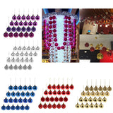 Maxbell 24pcs 6cm Christmas Balls Xmas Tree Ornaments Hanging Decorations Purple