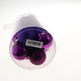 Maxbell 24pcs 6cm Christmas Balls Xmas Tree Ornaments Hanging Decorations Purple