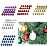 Maxbell 24pcs 6cm Christmas Balls Xmas Tree Ornaments Hanging Decorations Purple