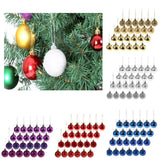 Maxbell 24pcs 6cm Christmas Balls Xmas Tree Ornaments Hanging Decorations Purple
