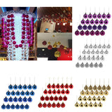 Maxbell 24pcs 6cm Christmas Balls Xmas Tree Ornaments Hanging Decorations Purple