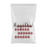 Maxbell 24pcs 8cm Merry Christmas Ornaments Xmas Balls Tree Hanging Decor Red
