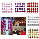 Maxbell 24pcs 8cm Merry Christmas Ornaments Xmas Balls Tree Hanging Decor Red