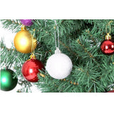 Maxbell 24pcs 8cm Merry Christmas Ornaments Xmas Balls Tree Hanging Decor Red