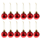 Maxbell 24pcs 8cm Merry Christmas Ornaments Xmas Balls Tree Hanging Decor Red