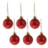 Maxbell 24pcs 8cm Merry Christmas Ornaments Xmas Balls Tree Hanging Decor Red