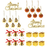 Maxbell 26pcs Set Assorted Christmas Balls Christmas Tree Hanging Ornaments Decor