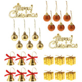 Maxbell 26pcs Set Assorted Christmas Balls Christmas Tree Hanging Ornaments Decor