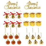 Maxbell 26pcs Set Assorted Christmas Balls Christmas Tree Hanging Ornaments Decor