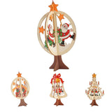 Maxbell 3D Wooden Christmas Xmas Tree Hanging Home Party Ornaments Decorations A