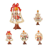 Maxbell 3D Wooden Christmas Xmas Tree Hanging Home Party Ornaments Decorations A