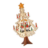 Maxbell 3D Wooden Christmas Xmas Tree Hanging Home Party Ornaments Decorations A