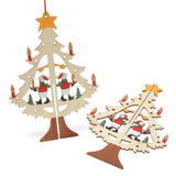 Maxbell 3D Wooden Christmas Xmas Tree Hanging Home Party Ornaments Decorations A