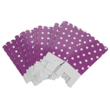 Maxbell 12 Pieces Dot Popcorn Boxes Snack Buckets Birthday Party Bags Purple