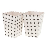 Maxbell 12 Pieces Dot Popcorn Boxes Snack Buckets Childrebn Birthday Party Bags