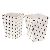 Maxbell 12 Pieces Dot Popcorn Boxes Snack Buckets Childrebn Birthday Party Bags