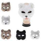 Maxbell Halloween Lowrie Mask Masquerade Mask Cosplay Costume Fancy Dress  Grey