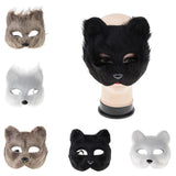 Maxbell Halloween Lowrie Mask Masquerade Mask Cosplay Costume Fancy Dress  Grey