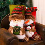 Maxbell Hanging Christmas Stocking Gift Candy Bags Xmas Tree Ornament Snowman