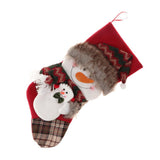 Maxbell Hanging Christmas Stocking Gift Candy Bags Xmas Tree Ornament Snowman