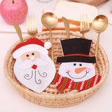 Maxbell Christmas Placemat Table Cutlery Decor Knife & Fork Santa Cutlery Bag