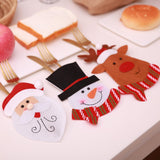Maxbell Christmas Placemat Table Cutlery Decor Knife & Fork Santa Cutlery Bag