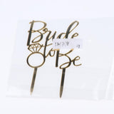 Maxbell Acrylic Bride to Be Cake Topper Wedding Party Bridal Shower Cake Decor Gold