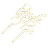 Maxbell Acrylic Bride to Be Cake Topper Wedding Party Bridal Shower Cake Decor Gold